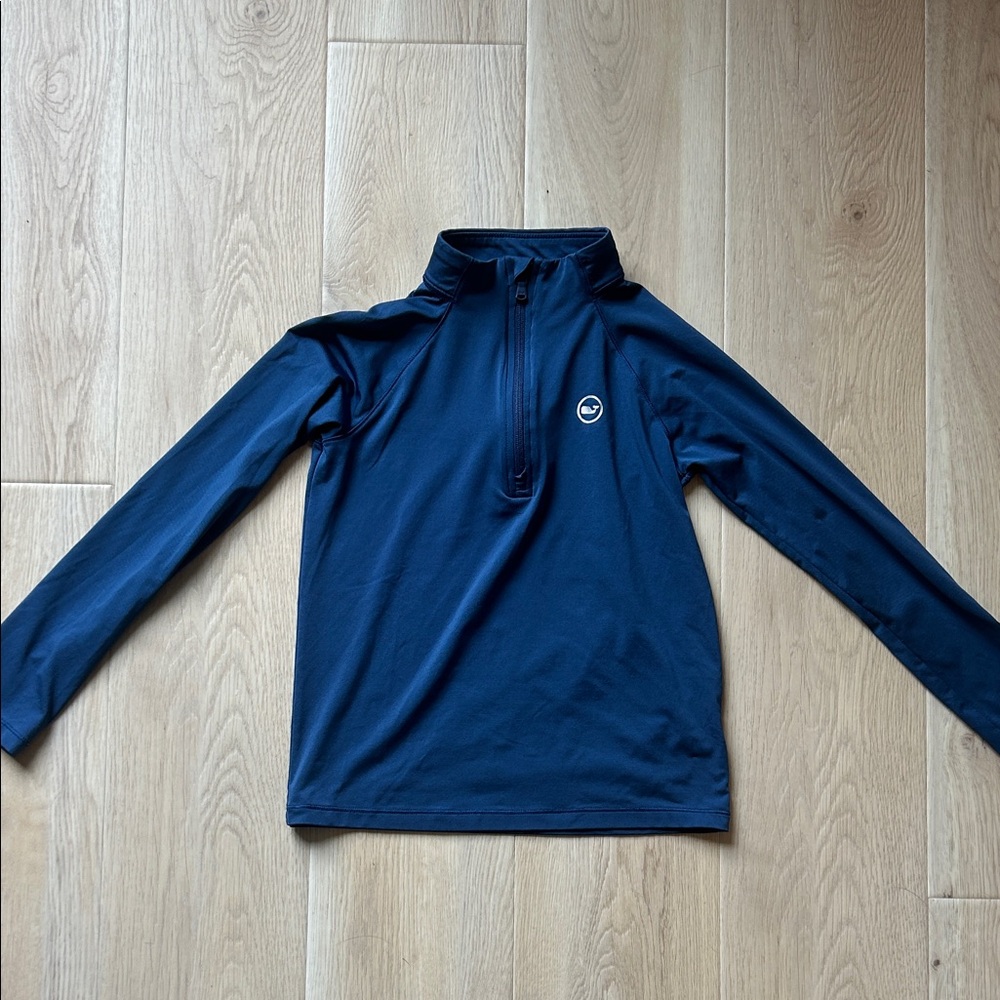 Vineyard Vines Blue Quarter-Zip Pullover
